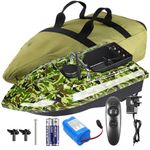 500M RC Fishing Bait Boat Hook&Bait Post Speedboat Dual Motors with Camo Handbag
