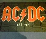 ACDC "Est. 1973" 180x120cm Banner & Stonewashed Black Baseball Cap & Plectrums