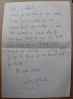 ORIGINAL HANDWRITTEN LETTER CAROL DRINKWATER All Creatures Great and Small 1978