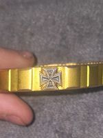 German WW1 Trench Art Bullet Band Braclet (Gold Coated Clasp And Hinges)
