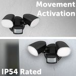 200W LED Flood Light with PIR Motion Sensor 30000lm Security Outdoor Wall Light