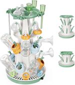 Large Baby Bottle Drying Rack, Storage, Dryer Organiser with 20 Hooks