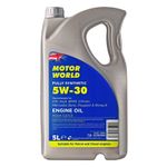 Motor World Engine Oil 5L SAE 5W30 Fully Synthetic 5 Litres ACEA C2/C3 API SP