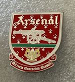 Old Rare Arsenal Supporter Large Enamel Badge - Wear With Pride Collectible