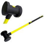 Heavy Duty Fencing Maul Fence Post Driving Fibreglass Shaft Rubber Grip -  10LB