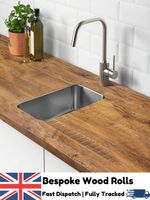 Textured Wood Grain Vinyl Wrap Sticky Back Plastic Worktop Cabinet Covering