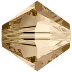 Swarovski Crystal Beads Bicone Crystal Golden Shadow (5328)