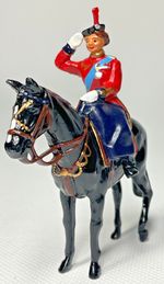 Britains Her Majesty Queen Elizabeth II On Her Horse Burmese Hollowcast #40197