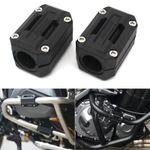 1 Pair 22 25 28mm Crash Bar Bumper Block Protector For BMW Ducati Triumph