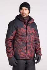 Mountain Warehouse Shadow Men's Printed Ski Jacket Snow Proof Padded Hooded Coat
