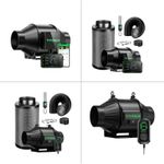 VIVOSUN Inline Fan & Fan Kit 4'' 6'' Smart Ventilation w/ E12 or GrowHub E42A