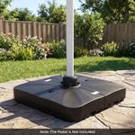 210 KG Outdoor Cantilever Umbrella Base with Wheels Heavy Patio Umbrella Stand
