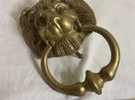 Heavy Brass Lion Head Door Knocker ( reproduction ) AMAZING