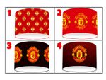 MAN UTD MANCHESTER CEILING LIGHT SHADE  TABLE LAMPSHADE-4 DESIGNS-3 SIZES
