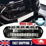 Black Grill For 2018-2023 Ford Transit Custom Front Grille with White Light UK