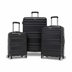 Samsonite Parallax 3-Piece Hardside Luggage Set TSA Spinner Suitcase Black