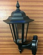 JCC MONTELLA PIR INTEGRAL 8.5W LED BOTTOM ARM LANTERN JC32022 IN BLACK