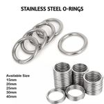 O Rings Welded polished Round Rings A4 Stainless Steel 316 Marine Grade