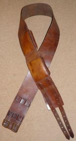 Vintage Brown English Leather Large Horse Roller.  Maker - D. Murray Winslow