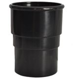 Round Downpipe Coupling - Black - PACK OF 2 - FREE Next-Day Delivery