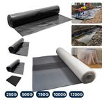 Heavy Duty Polythene Sheeting Black Clear 250G–1200G Waterproof Plastic Cover