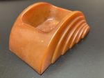Dickinson Carvacraft amber coloured Bakelite desk tidy