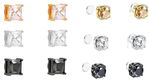 Magnetic Earrings Clip On  Men Women Small Sparkling CZ CRYSTAL Fake  Ear Studs