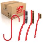 Wire Brush 3 Pack Set with Brake Caliper Hanging Hook Febi 176034