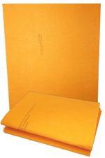 2-PACK - XL Commercial Grade Shammy (ORANGE) MADE IN GERMANY - 28" x 20" 260 GSM