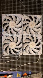 4x ASUS ROG 140mm fans taken from the rog helios 2 case BRAND NEW