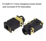 PJ-342B 311 3.5mm Headphone Audio Socket Jack Connector 6 Pin Gold plated