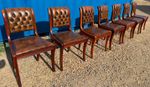 Set of 7 Classic Chesterfield Leather Chairs Vintage FREE GB DELIVERY🚚🚚🚚🚚🚚