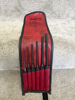 Snap on PPCL60BK 6 Piece Long Metal Punch Set with Red/Black Roll-Up Pouch