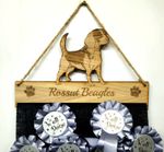Beagle Dog Puppy Rosette Holder 6mm Oak Veneer Hanger