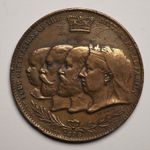 1896 FOUR GENERATIONS OF THE ROYAL FAMILY REMINGTON TYPEWRITER TOKEN