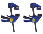 2 Irwin 12"/300mm Quick-Grip Change TWIN Clamp & Spreader,136kg Force,T5122QCEL7
