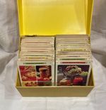 Vintage 1971 Betty Crocker Recipe Card Library Harvest Gold Box Set