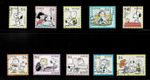 Japan 2023 Snoopy Peanuts Charlie Brown 84Y Complete Used Set Sc# 4645 a-j
