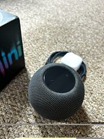 Apple HomePod mini Smart Speaker, Black, Siri Compatible, Power Adapter Included