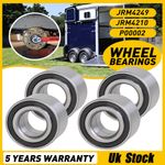 4 x Wheel Bearings 76mm Stake Hub Nuts Caps & Circlips for Ifor Williams Trailer