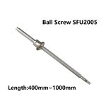 Ballscrew SFU/RM2005 600 1000mm with Ballnuts with End Machined For CNC Machine