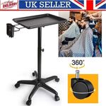 Adjustable Rolling Beauty Salon Trolley Tray Cart Holder Hair Stylist Tattoo UK