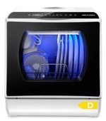 AIRMSEN Mini Table Top Dishwasher - Upgraded 6 Programs Portable Countertop