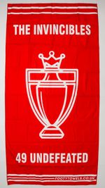 Arsenal Invincibles microfibre beach towel with bag