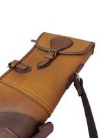 Genuine Leather Gun Slip Bag Hunting Shotgun Slip Shooting Padded Carry Case UK