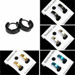 Fashion Women's Men's Stainless Steel Hoop Loop Huggie Ear Stud Punk Earrings