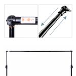 Luxlight® Backdrop Support Crossbar | Telescopic Pole Photo & Video Background