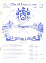 Nelson V Oldham Town - 1992/93 NWCL Division 2 - 25th August 1992
