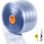 Vevor Strip Door Curtain 150 Ft X 8 In Pvc Bulk Roll Cooler Strips
