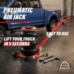 5 Ton/11023 lbs Pneumatic Triple Bag Air Jack for Car SUV Lifting
